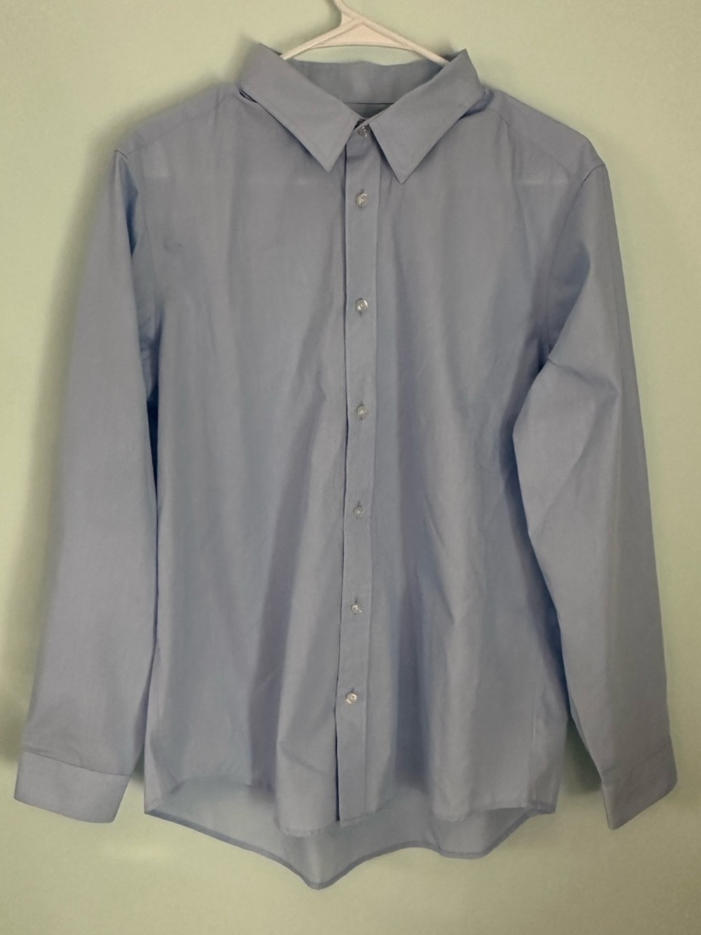 Lands' End Light Blue Boy’s Long-Sleeve Dress Shirt